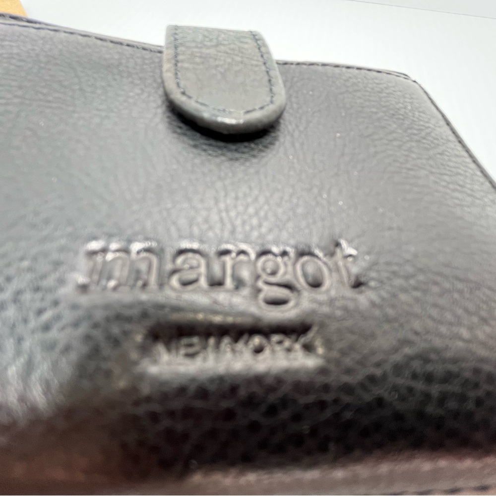 Genuine Leather Lizzie Compact Bifold Wallet by Margot New York - Picture 7 of 16
